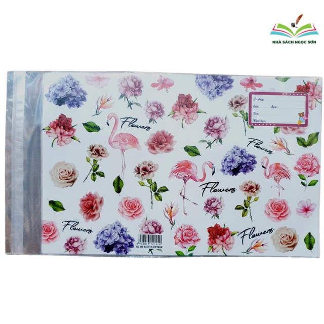 Bìa Bao Vở Bao Tập Có Sẵn Bìa Kiếng Và Nhãn Tên DCHT