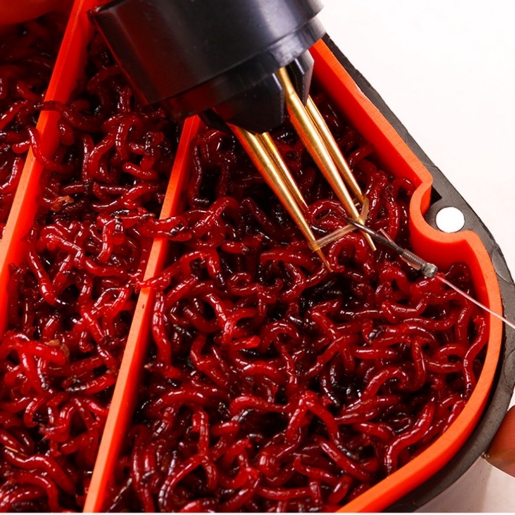 Kẹp Gắp Trùng Giun, Mồi Viên Câu Cá [ TẶNG 100 DÂY NỊT]