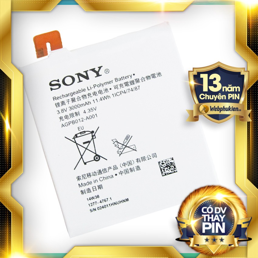 Pin zin cho Sony Xperia T2 Ultra (D5322) - 3000mAh