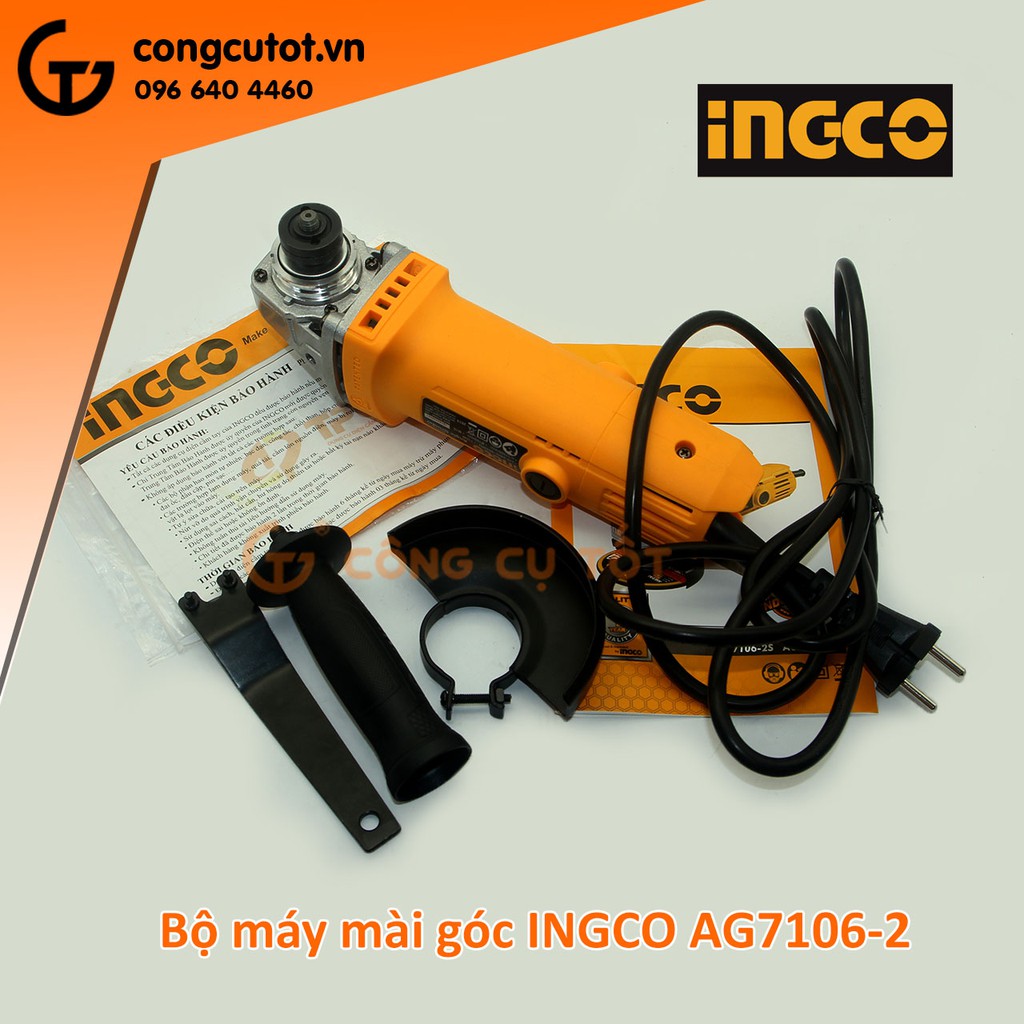 Máy mài góc 710W đĩa 100mm Ingco AG7106-2