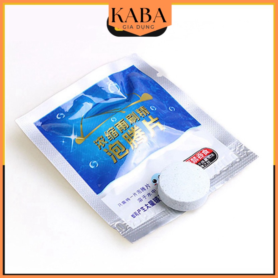 Viên sủi rửa kính ô tô - Hỗ trợ Tẩy sạch kính lái, 100% sinh học, thân thiện môi trường KABA