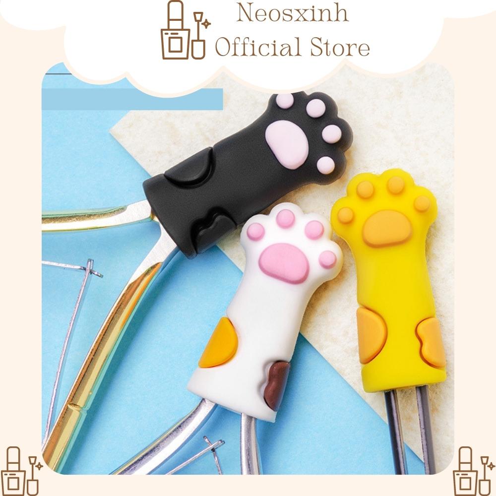 Miếng Bịt Mũi Kiềm Cắt Móng Tay, Nhíp, Bút Hình Gấu/Mèo Cute - Neosxinh Nails