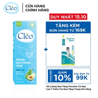 Kem Tẩy Lông Cho Da Thường Cleo Avocado Hair Removal Cream Normal Skin 25g