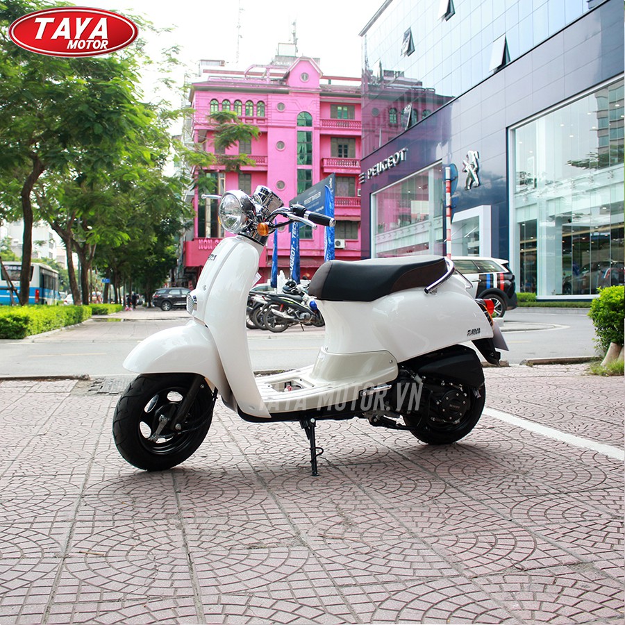 Xe máy tay ga 50cc TAYA CREA (màu trắng)