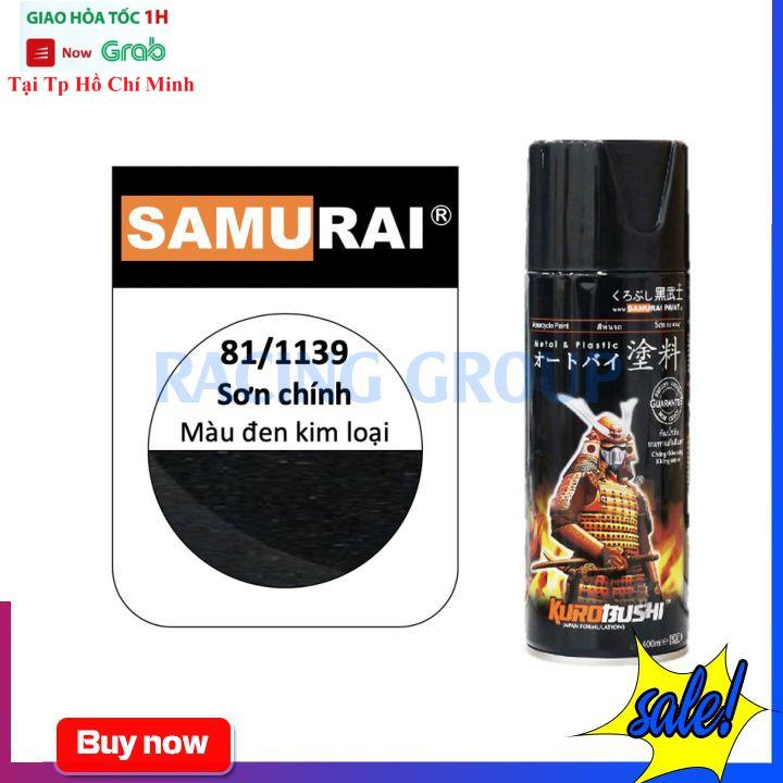 Chai Xịt Sơn Xe Máy Samurai Trong Suốt 1/128 Phủ Bóng - Bám Dính Tốt Màu Đẹp