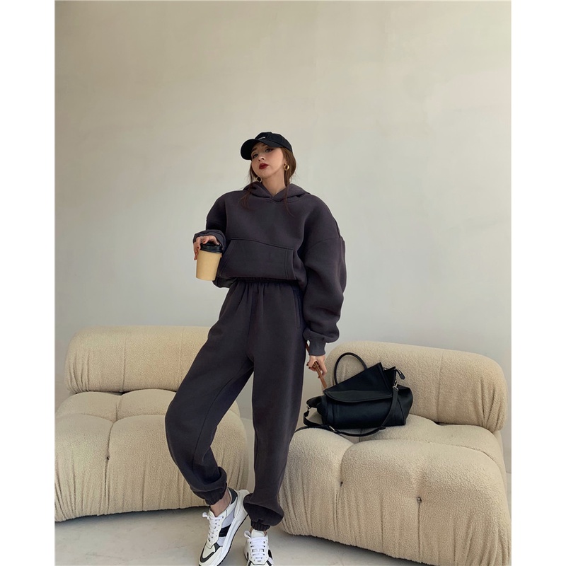 Quần/ Áo bằng cotton dáng rộng phong cách thể thao (có bán lẻ)