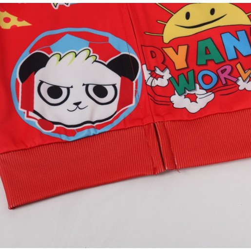 Áo Khoác Tay Dài In Họa Tiết Hoạt Hình Ryan 's World Ryan Toy Review Cho Bé