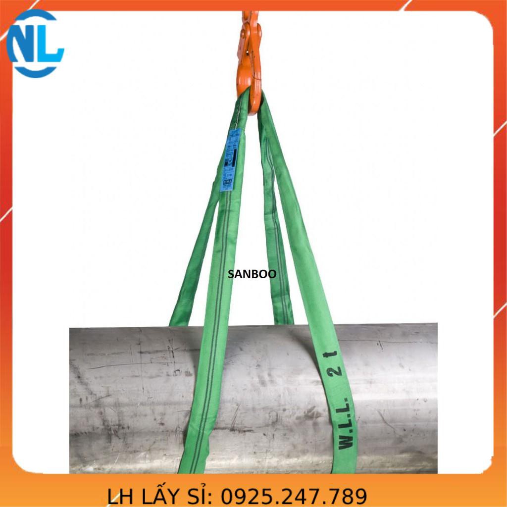 Dây cáp vải cẩu hàng 2 tấn x 10 mét - rộng 5cm