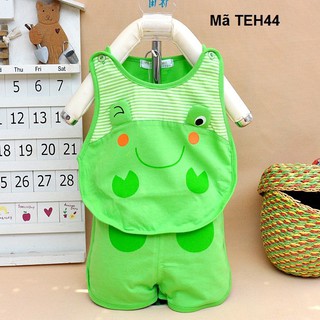 Bộ đồ cotton hình thú ngộ nghĩnh : con ếch, con ong, quả dưa hấu cho bé yêu