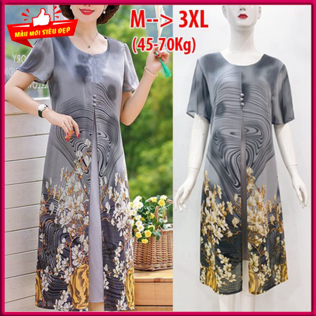 SHOP ĐẦM BIGSIZE - Đầm cho người lớn tuổi, đầm trung niên sang trọng, thời trang U50 U60 - ĐẦM BIGSIZE 3270 3288 3