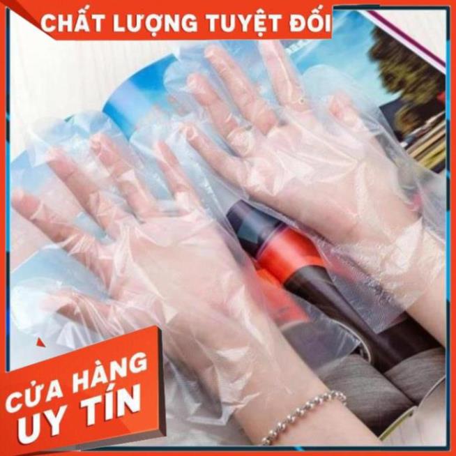 Hot - Set 100 Găng Tay Nilon Dùng 1 Lần Tiện Dụng