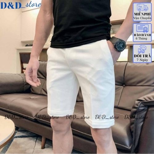 Quần Short Nam Tây Âu chất vải chéo bền đẹp, quần sọt nam form body kiểu dáng Hàn Quốc D&D_store