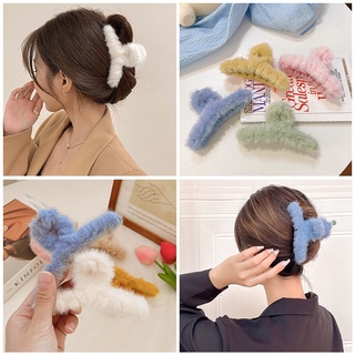 Kẹp Tóc Hình Cá Mập Phối Lông Thời Trang Cho Nữ