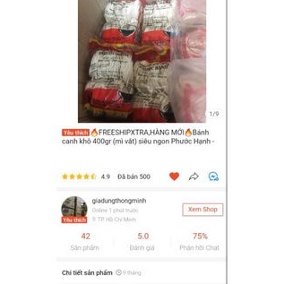 Gói Bánh canh khô, mì vắt khô Phước Hạnh 400gr chính hiệu_ Đặc sản Huế, loại siêu ngon. | BigBuy360 - bigbuy360.vn