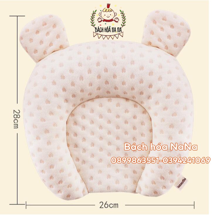 Gối cao su non bảo vệ đầu cho trẻ sơ sinh đến 2 Tuổi NANA SHOP MOMY BABY