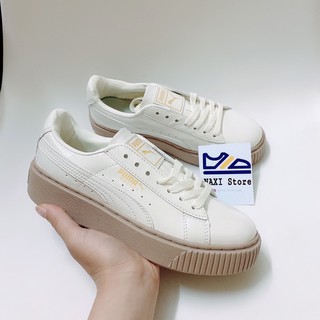 Giày thể thao nữ đế nâu da bóng nữ fullbox ảnh shop chụp