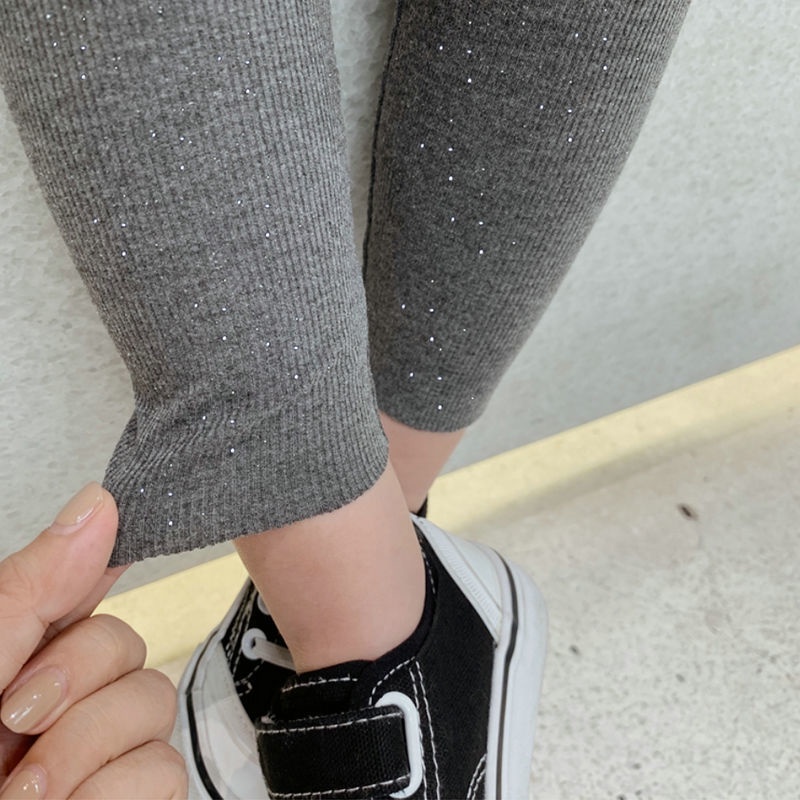 Quần legging vải nỉ phong cách thời trang xuân thu cho bé gái