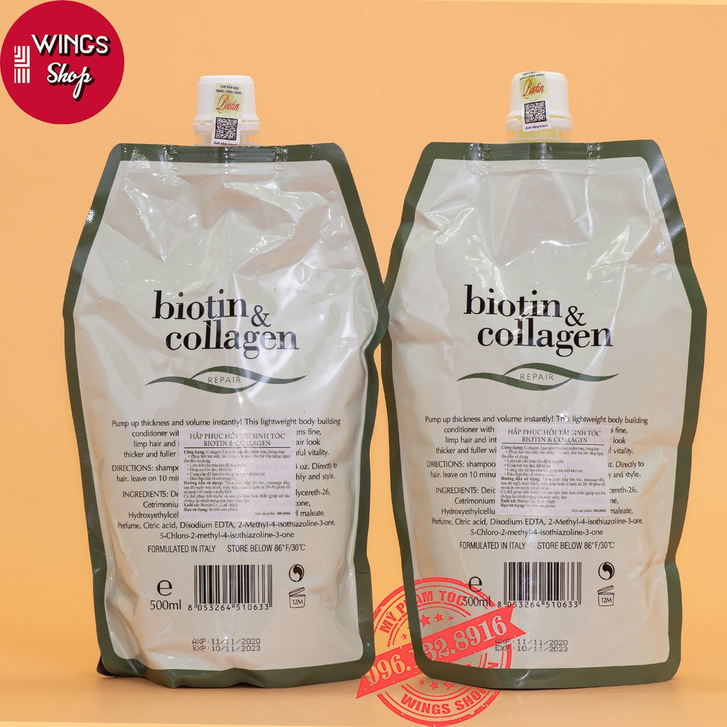 🛑FreeShip🛑Ủ Tóc Biotin&Collagen Yuiluim Phục Hồi, Tái Sinh Tóc, Siêu Mềm Mượt 500ml| Hàng Chính Hãng | BigBuy360 - bigbuy360.vn