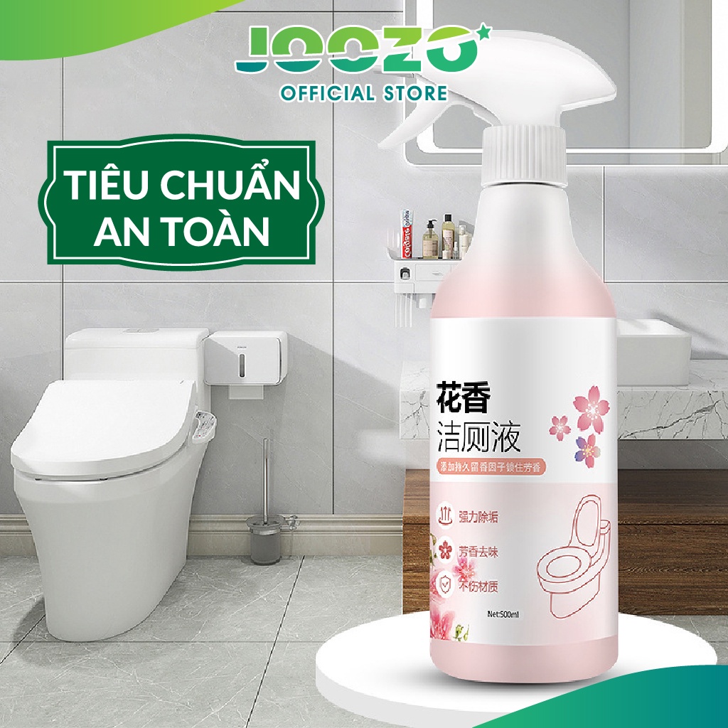 Chai Xịt Tẩy Rửa Bồn Cầu, Nhà Vệ Sinh JOOZO Hương Hoa Anh Đào, Siêu Nhanh, Siêu Sạch, Diệt Khuẩn, Không Độc Hại, 500ml