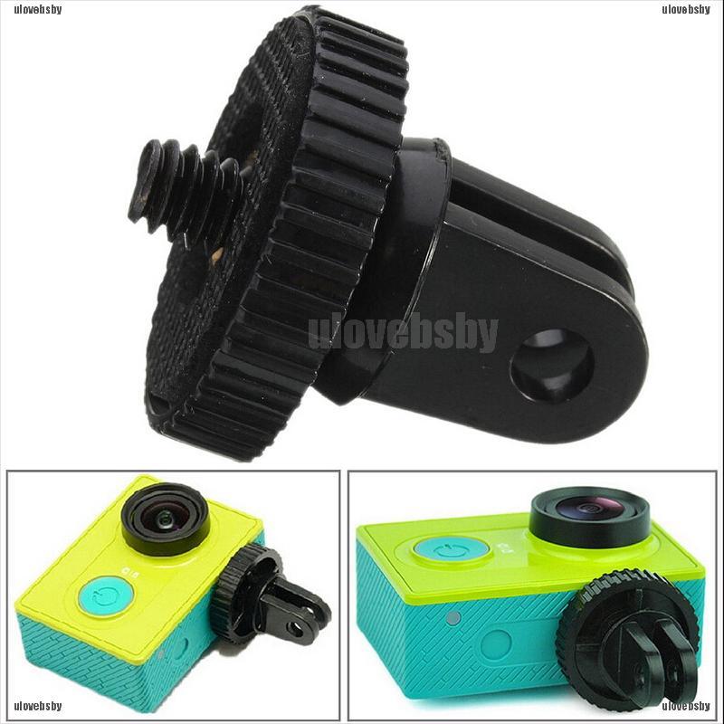 【ulovebsby】Mini 1/4" Monopod Tripod Mount Adapter with Screw Thread For GoPro