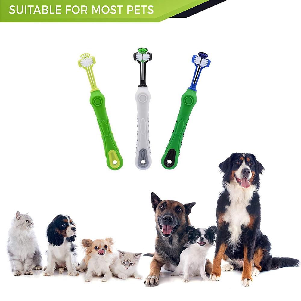 Bàn Chải Đánh Răng 3 Mặt Dành Cho Thú Cưng
