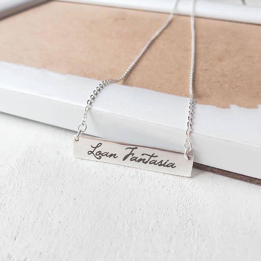 Dây chuyền bạc Tlee mẫuchữ thiết kế trendy theo yêu cầu TleeJewelry D0192