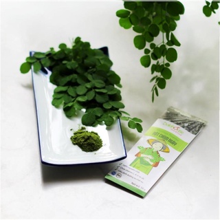 Bột chùm ngây sấy lạnh Dalahouse (túi 10gr) cung cấp chất xơ, bổ sung dinh dưỡng cho người cao tuổi, bột ăn dặm cho bé