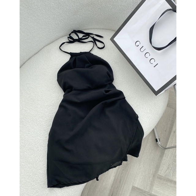 ĐẦM CỔ YẾM XANH VẠT HÔNG | BigBuy360 - bigbuy360.vn