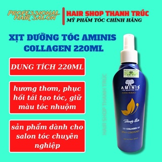 Xịt Dưỡng Tóc Collagen Aminis công nghệ Italy hàng công ty chính hãng date mới nhất 2022-2024
