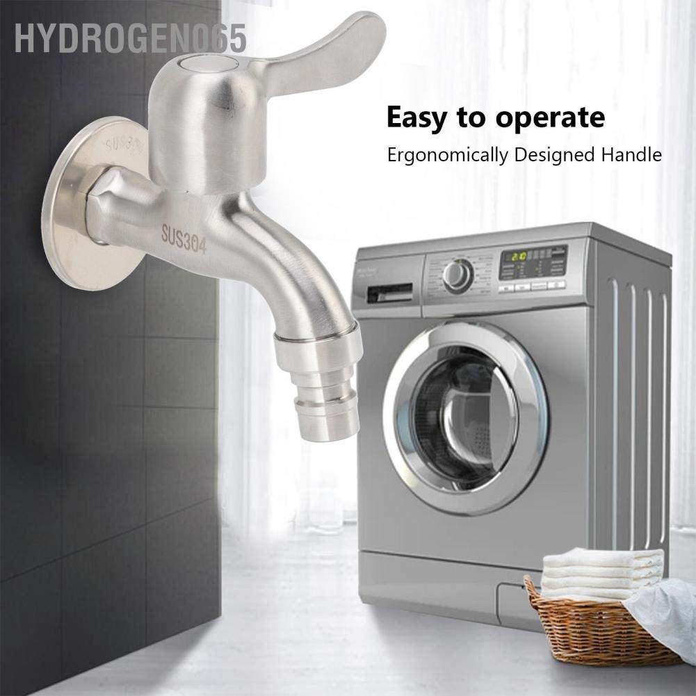 Hydrogen065 Hydrogen065 Máy giặt G1 / 2 Vòi Chống rò rỉ Nước lạnh treo tường bằng thép không gỉ cho nhà bếp sân vườn