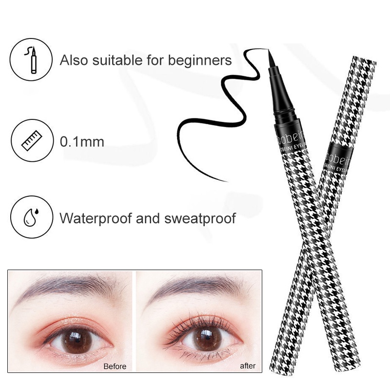 Bút kẻ mắt nước SUAKE 0.01mm màu siêu mịn chống nước lâu trôi nhanh khô