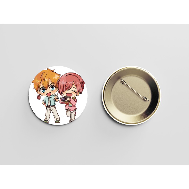 (nhiều mẫu) Huy hiệu cài áo IN HÌNH ibaku Shounen Hanako-kun Ác quỷ trong nhà xí anime chibi