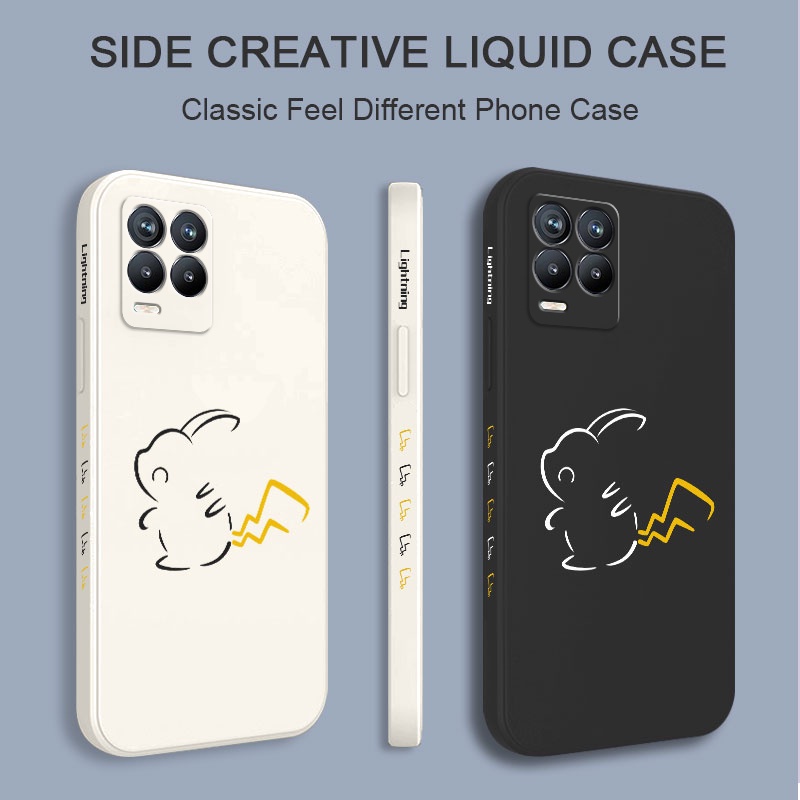 Ốp Điện Thoại Silicon Màu Trơn In Hình Em Bé Dễ Thương Cho Realme 8 8i Pro 4G 5G