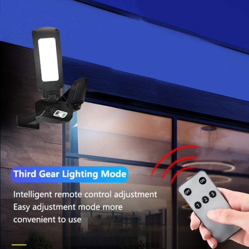 Đèn LED COB Hai Đầu Cảm Biến Chuyển Động PIR Siêu Sáng Chống Thấm Nước Sử Dụng Năng Lượng Mặt Trời Tiện Lợi Dành Cho Vườn Nhà