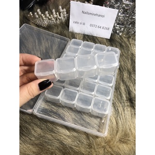 Hộp Đựng móng,đựng đá, đựng charm, 10 số siêu đẹp