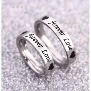 Nhẫn cặp inox cao cấp forever love