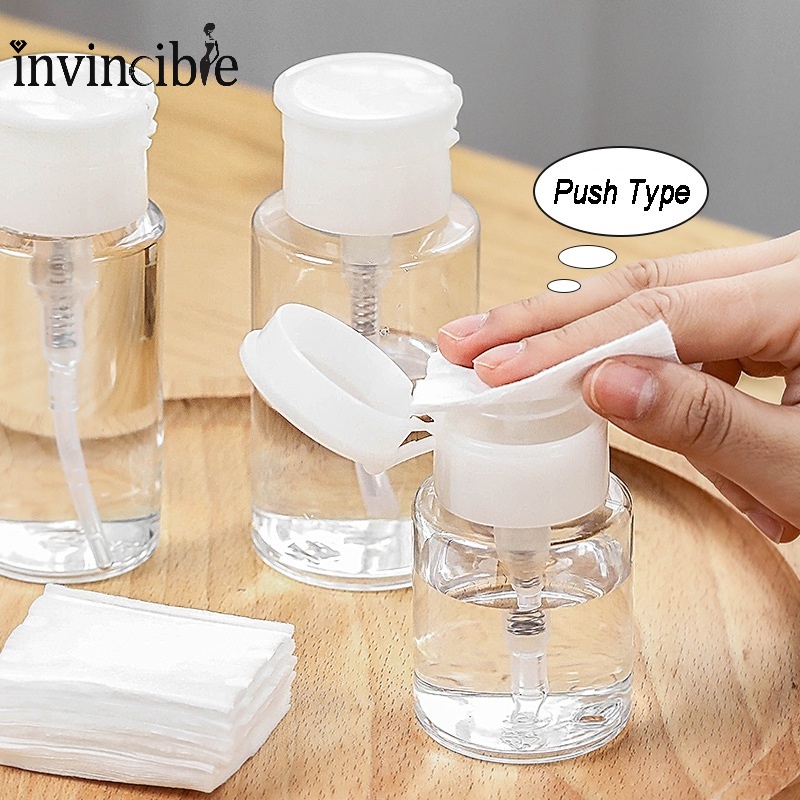 Chai Nhựa Rỗng Trong Suốt 100/150/200ml Đựng Dung Dịch Tẩy Sơn Móng Tay