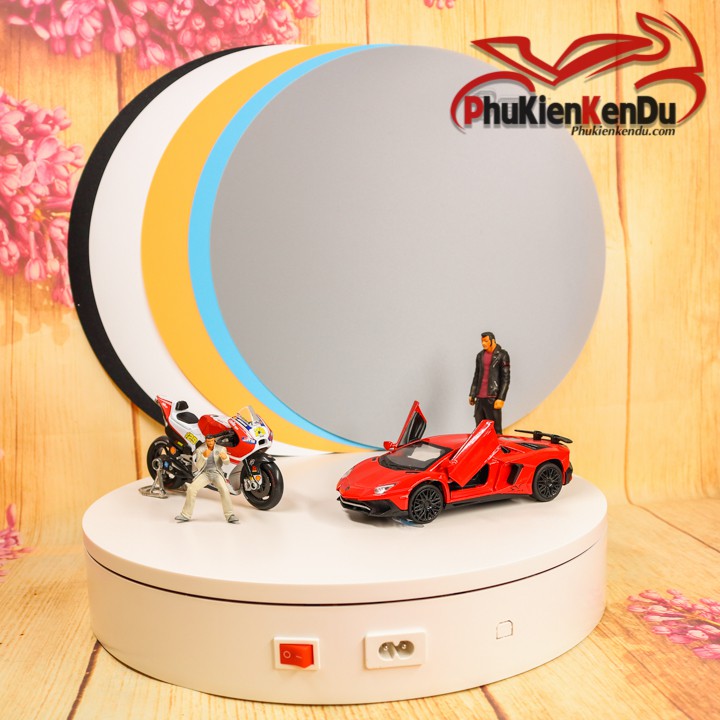 Bàn xoay, đế xoay 360, size 26CM,32CM,35CM,40CM, tải 15KG-70KG, xoay mô hình, xoay kính mát, giày dép, túi sách - COMXIM