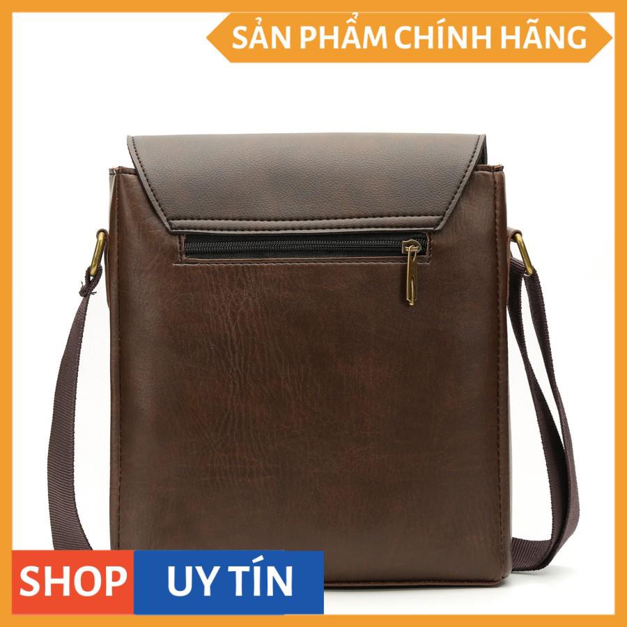 Túi Đeo Chéo Nam 4U Thời Tang D267 (đen -nâu) | BigBuy360 - bigbuy360.vn
