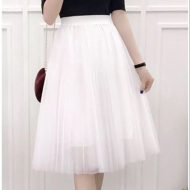 Váy ren dáng xòe dài ngang gối_CHÂN VÁY REN CÔNG CHÚA ĐẸP | BigBuy360 - bigbuy360.vn