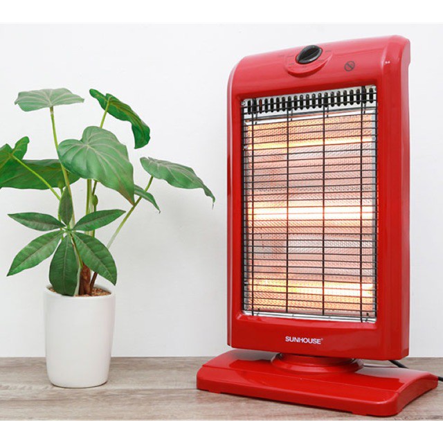 Quạt Sưởi Điện Sunhouse 3 Bóng Halogen SHD7016 Có Trụ Quay