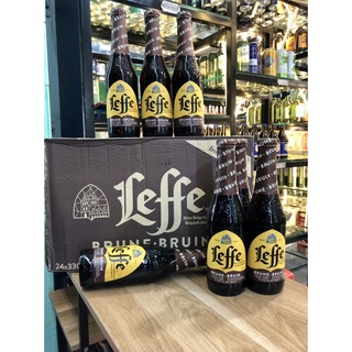 Bia Leffe nâu Brune 6,5% 24 chai 330ml-  Ship Siêu Tốc HCM