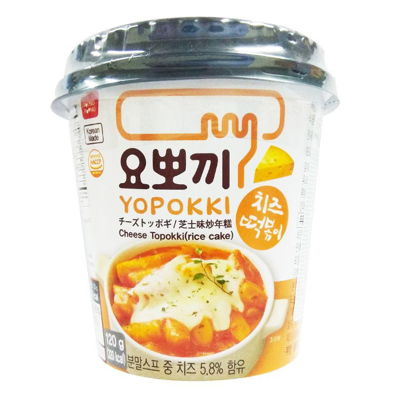 Bánh gạo Topokki vị phô mai hiệu Young Poong cốc 120g