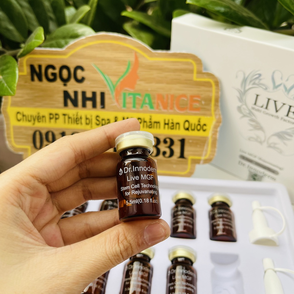 Tế bào gốc sẹo rỗ Dr innoderm Live Multi Growth Factor