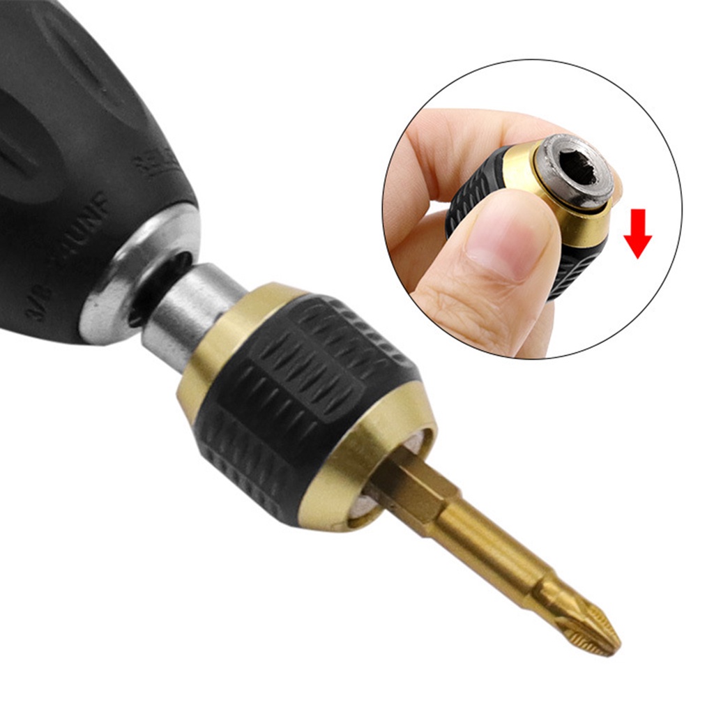 Đầu Chuyển Đối Nối Dài Bắn Vít Chân Lục Giác Chân Ngắn 6.35mm VITO Thay Vít Nhanh Có Lò Xo