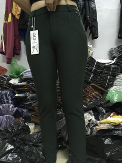 Quần cotton mè dây kéo