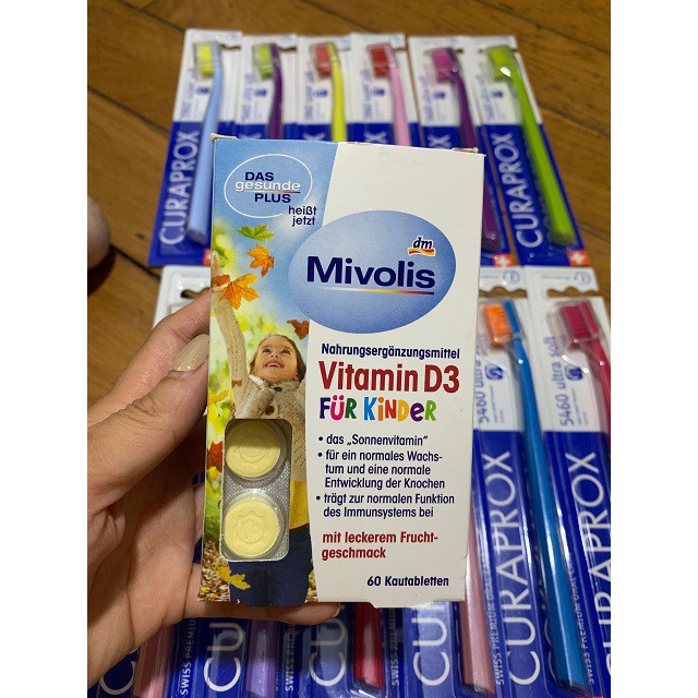 Viên ngậm bổ sung vitamin D3 Mivolis