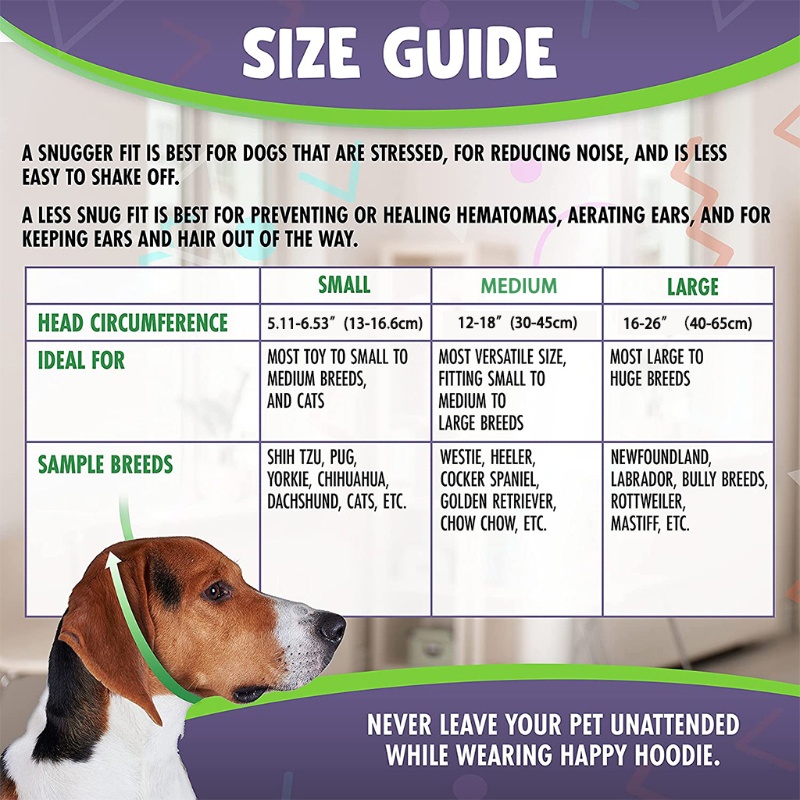 Lucky Mũ Dệt Kim Trùm Đầu Và Cổ Giữ Ấm Mùa Đông Chống Lo Lắng Thoải Mái Cho Chó Cưng