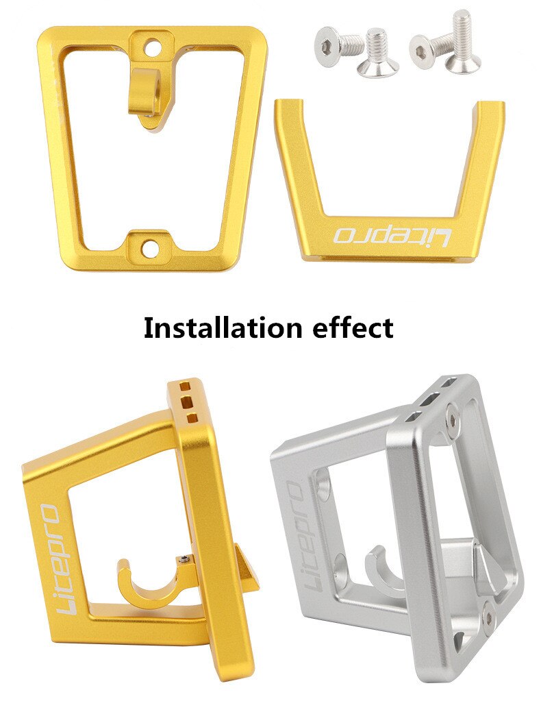 LITEPRO Giá Đỡ Đồ Dùng Gắn Phía Trước Yên Xe Đạp Hình Mũi Heo Gấp Gọn Tiện Dụng Cho Brompton