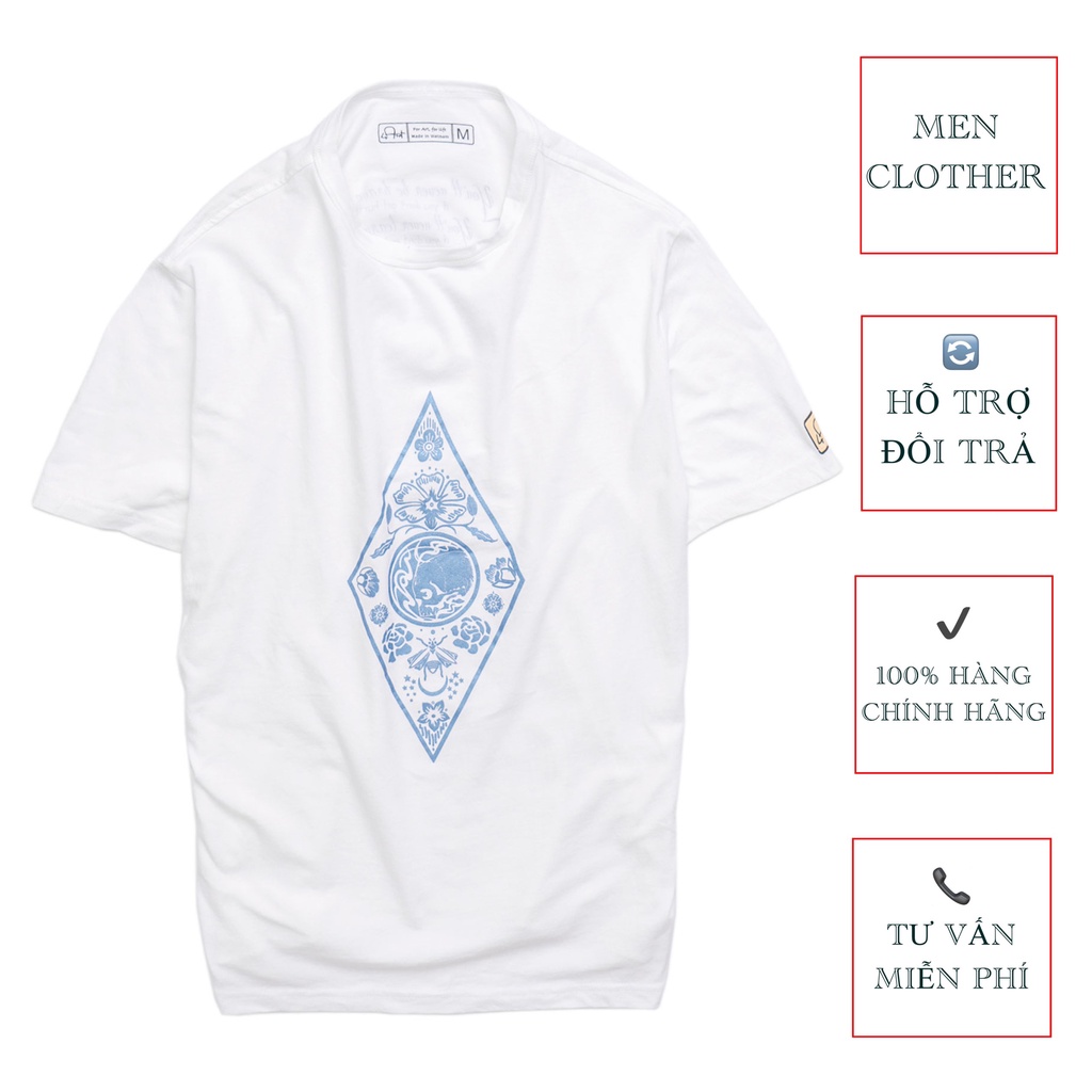 Áo Phông Cộc Tay Trơn Chất Vải Co Dãn 4 Chiều In Hình Hoa Văn Hoạ Tiết Màu Trắng Thời Trang MENCLOTHER | BigBuy360 - bigbuy360.vn